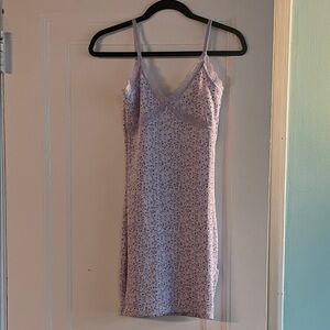 H&M Lilac Floral Mini Dress